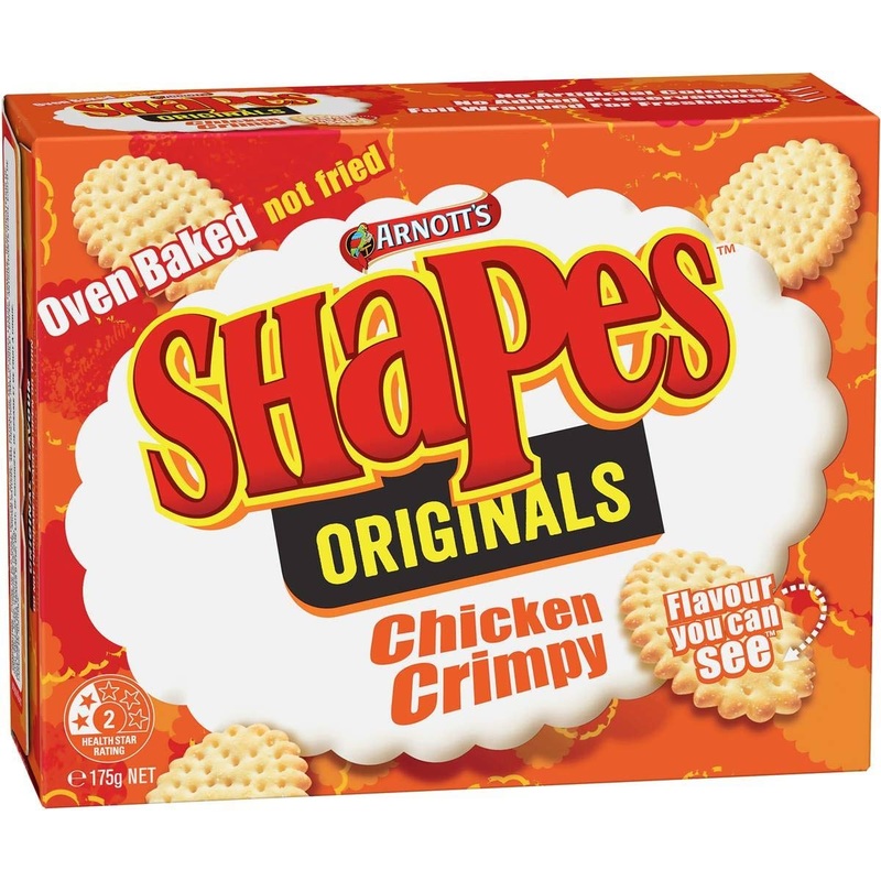 Australian Arnott’s Shapes Crackers Crimpy Chicken 175g