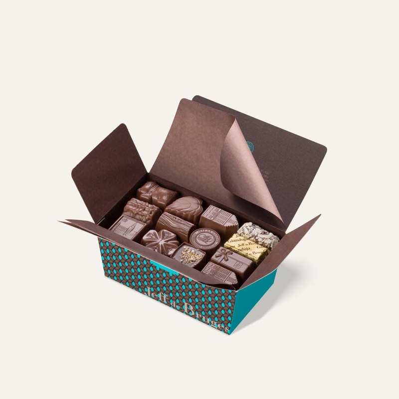 BOITE DE 40 CHOCOLATS JEFF DE BRUGES (Laits)
