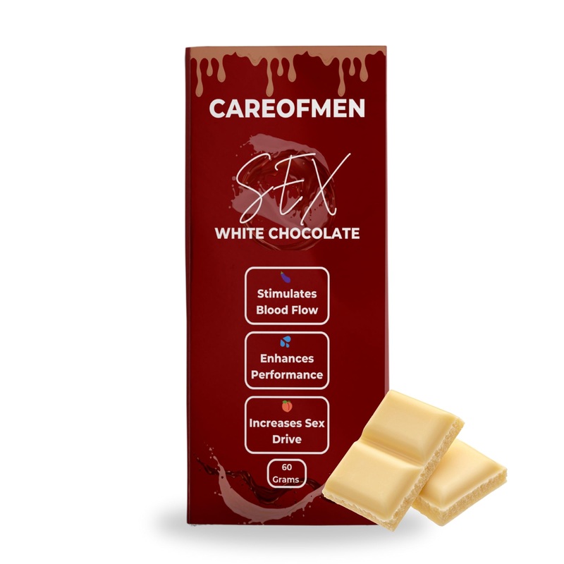 Careofmen White Chocolate Bar 60 Grams