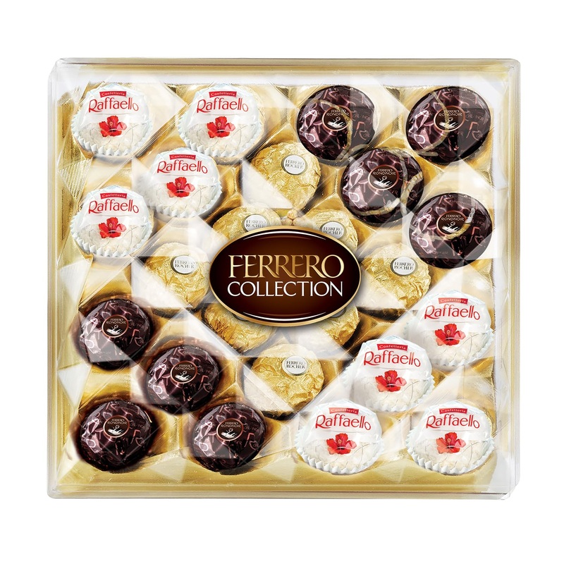 FERRERO COLLECTION Fine Assorted Chocolate and Coconut Confections 24 Count Individually Wrapped Candies 259 Grams 24 pieces