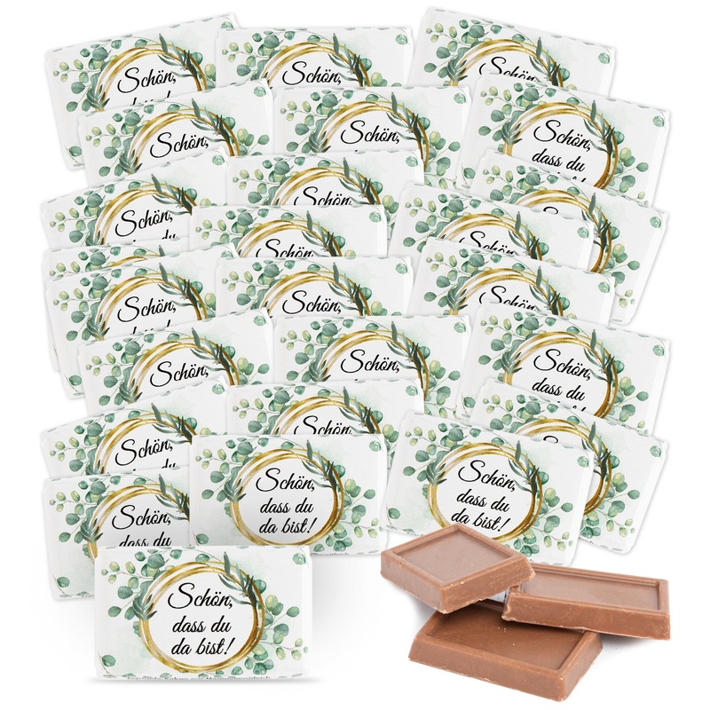 Food crew nice that you are there chocolate Mini 25 x 3.5g – ideal as a joisten adult guest gifts birthday or decoration wedding (25 pieces)