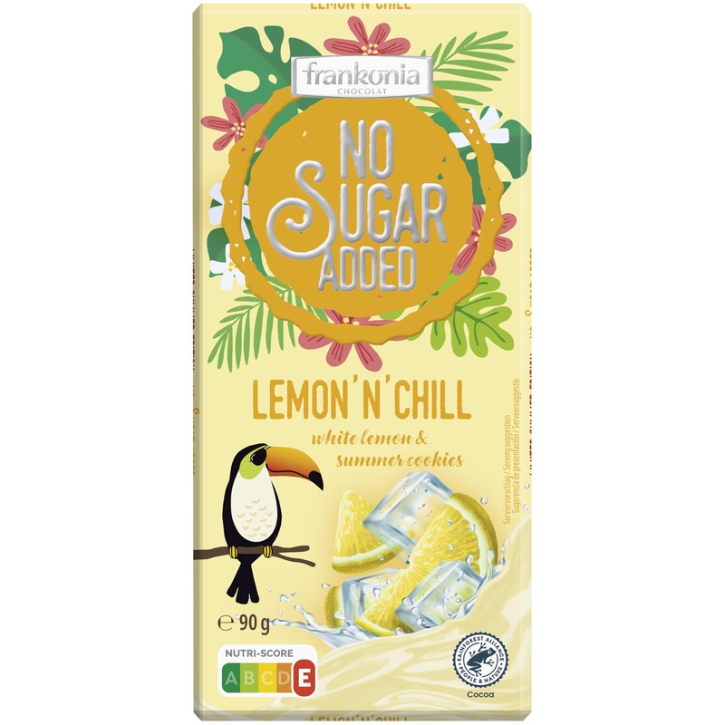 frankonia CHOCOLAT Limited Summer Edition Lemon n Chill – White Lemon & Cookies Chocolate 90 g 90 g (1 pack)