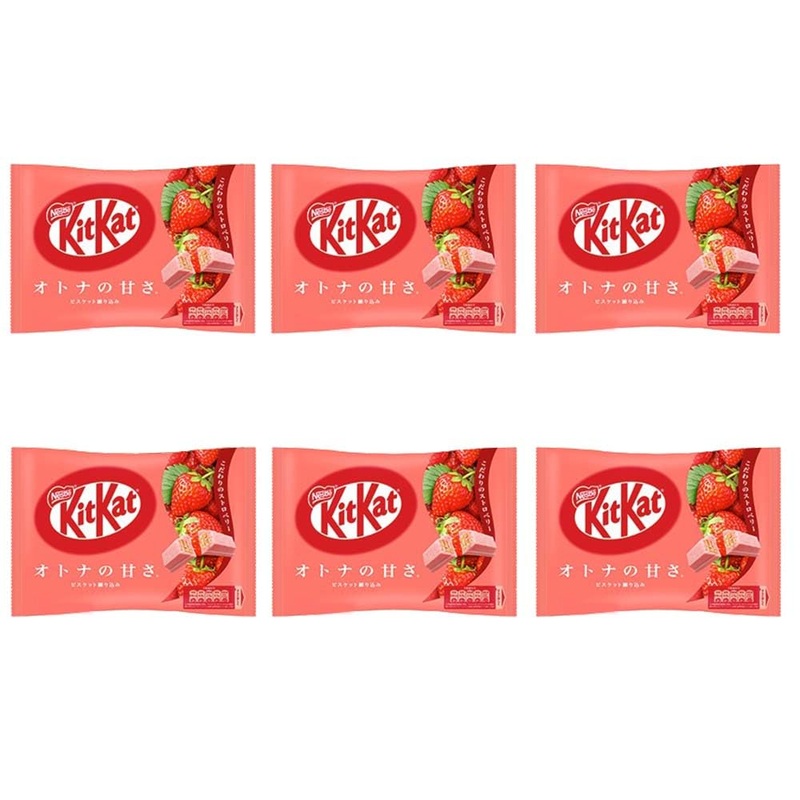 KitKat Mini “Strawberry Flavor” 6 bags With MAIKO sticker Pio big bazar