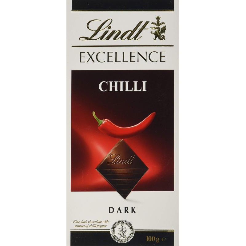 Lindt – Excellence – Dark Chilli – 100g (Pack of 5)