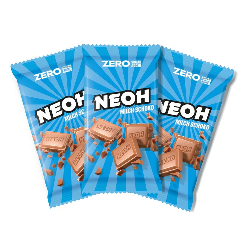NEOH Low Carb Keto Chocolate Milk Bar – 1g sugar / 105kcal per serving – 3x66g – Milk Chocolate Milk 3 pieces (1 pack)