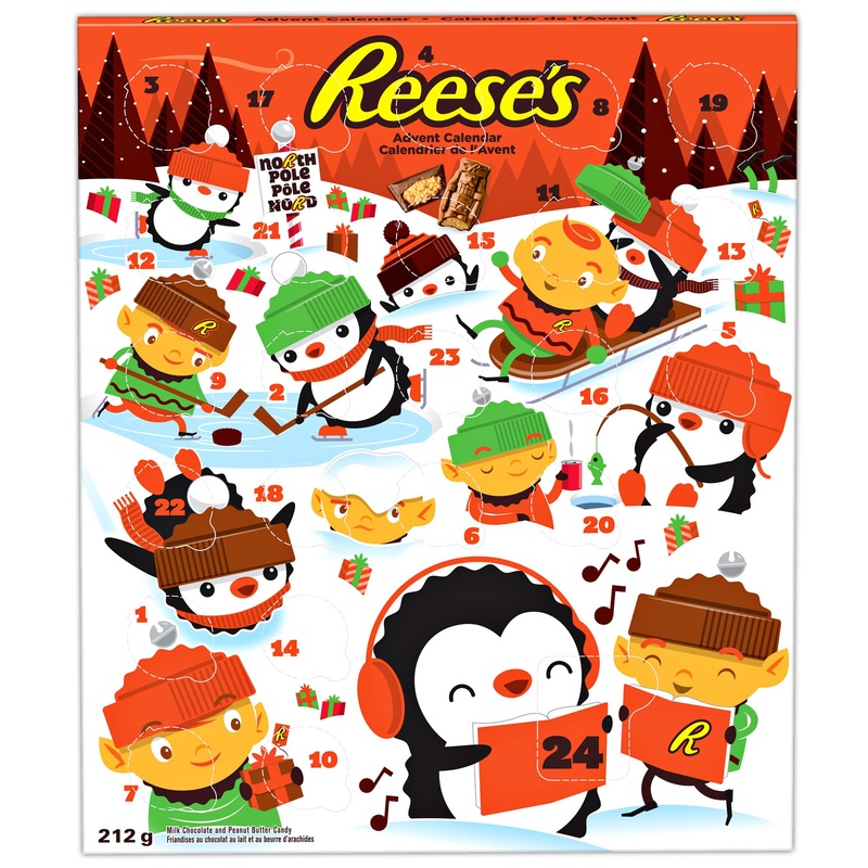 Reese’s Peanut Butter & Milk Chocolate Advent Calendar 2024 – Christmas & Holiday Chocolate Assorted Candy for Christmas 212g