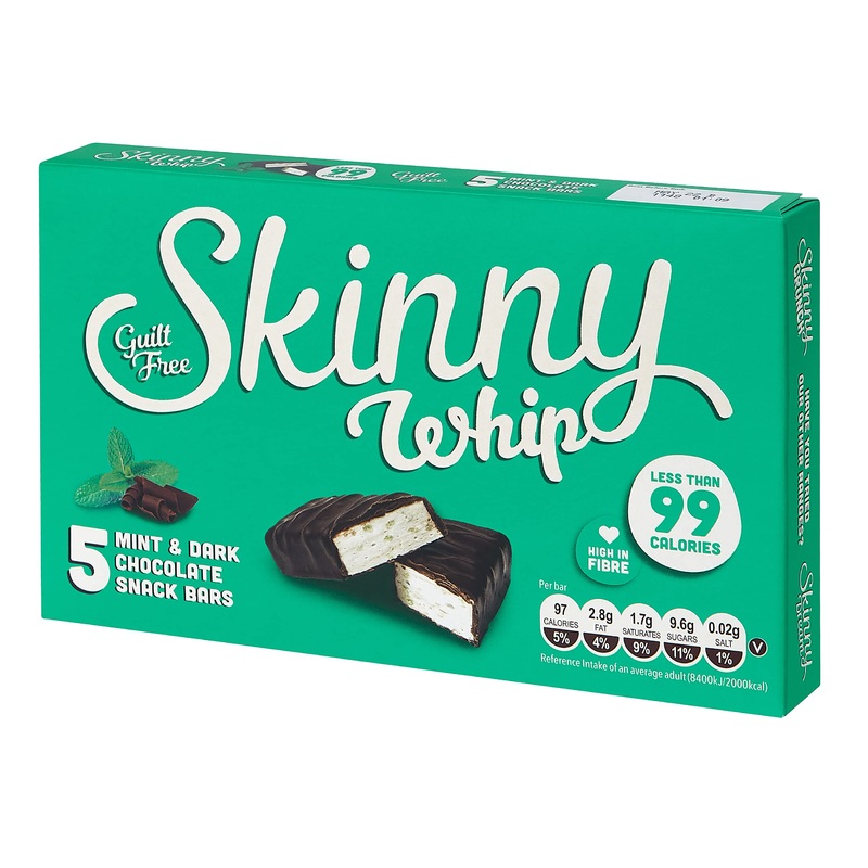 Skinny Whip Mint & Chocolate 10x5x25g Mint 1 count (Pack of 1)