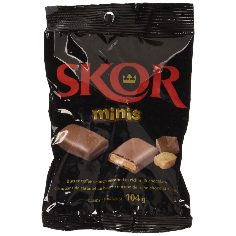 SKOR Chocolate Candy Bars with Buttered Toffee Minis (Pack of 5)