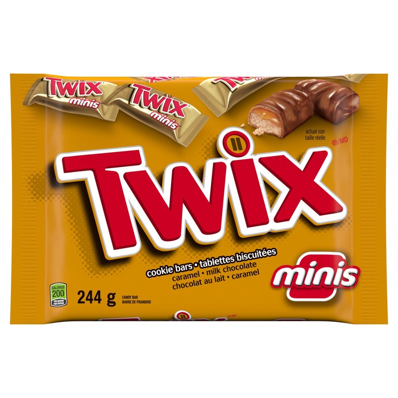 TWIX Chocolate Individually Wrapped Fun Size Candy Bars 244G
