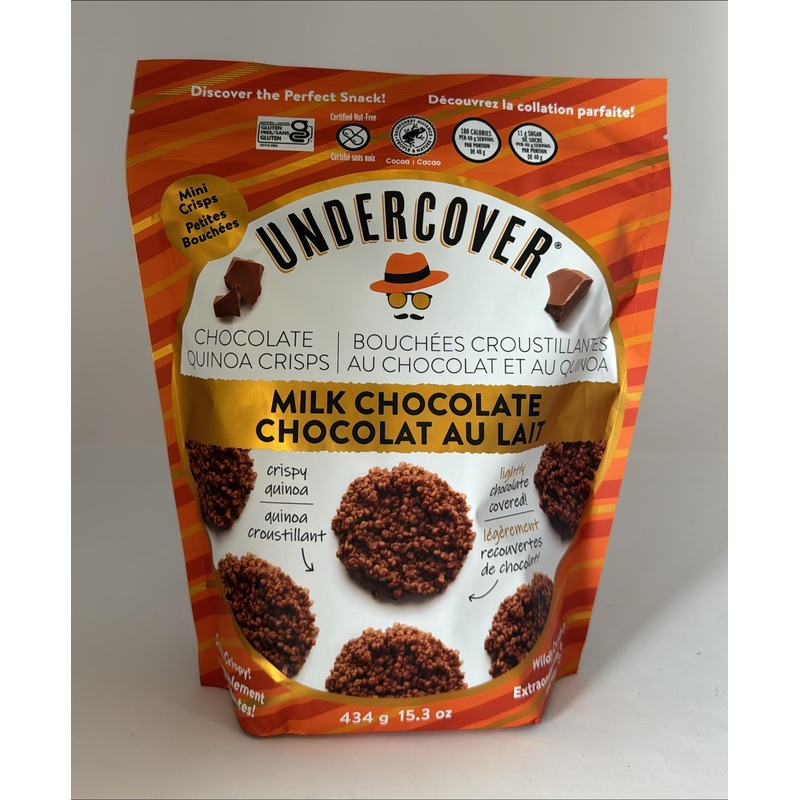 Undercover Milk Chocolate Quinoa Crisp 434 grams