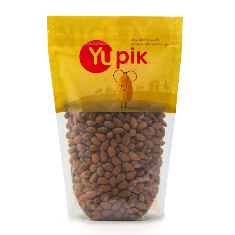Yupik Roasted Unsalted Almonds 1 kg 6 Count Gluten-Free Kosher Vegan Whole Nuts No Added Salt Lightly Roasted Crunchy Source of Fiber Healthy Snacks 6 kg