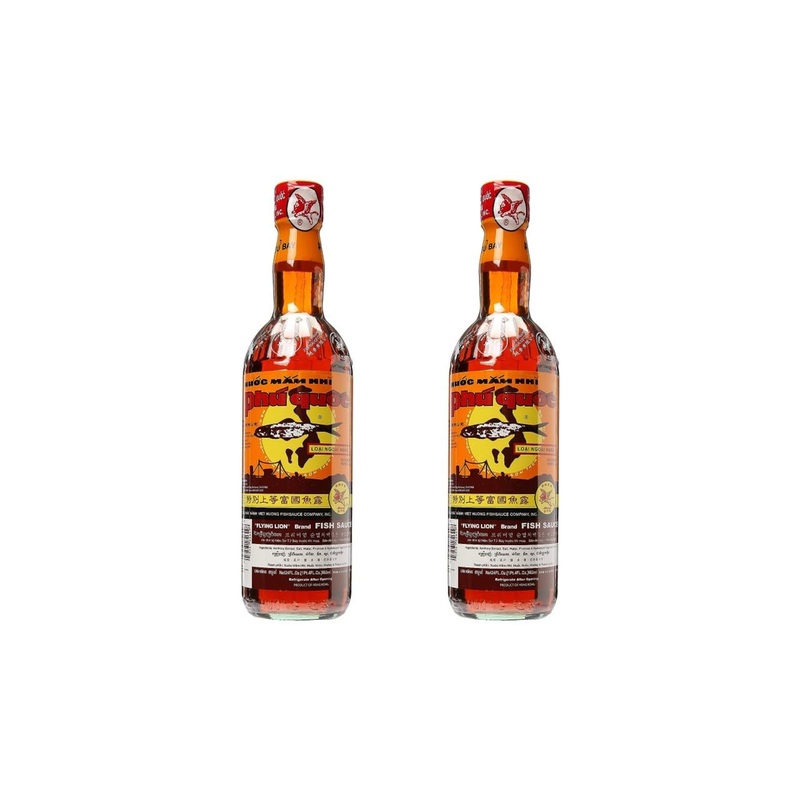 2 Packs – Phu Quoc Flying Lion Fish Sauce – Nuoc Mam Phu Quoc Su Tu Bay – 682Ml