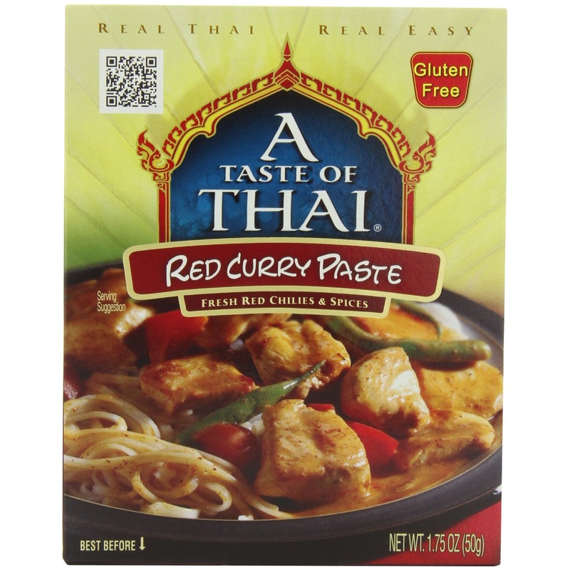 A Taste Of Thai Red Curry Paste – 1.75 Oz Pack Of 12 Ready-To-Use Mix | Flavored With Classic Thai Spices | Use As Rub Marinade