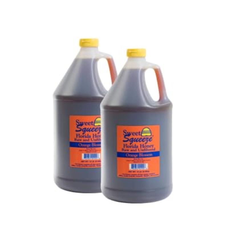 Buzzn Bee Raw Florida Honey – Unpasteurized And Unfiltered (Orange Blossom, 12 Pound (Pack Of 2))