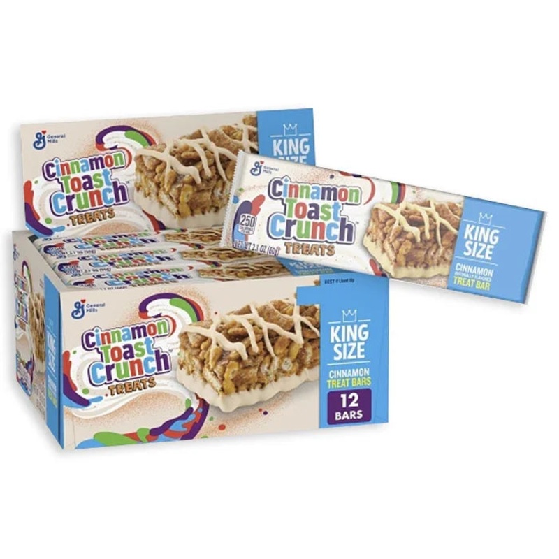 Cinnamon Toast Crunch Cereal Bars – King Size: 12-Piece Box