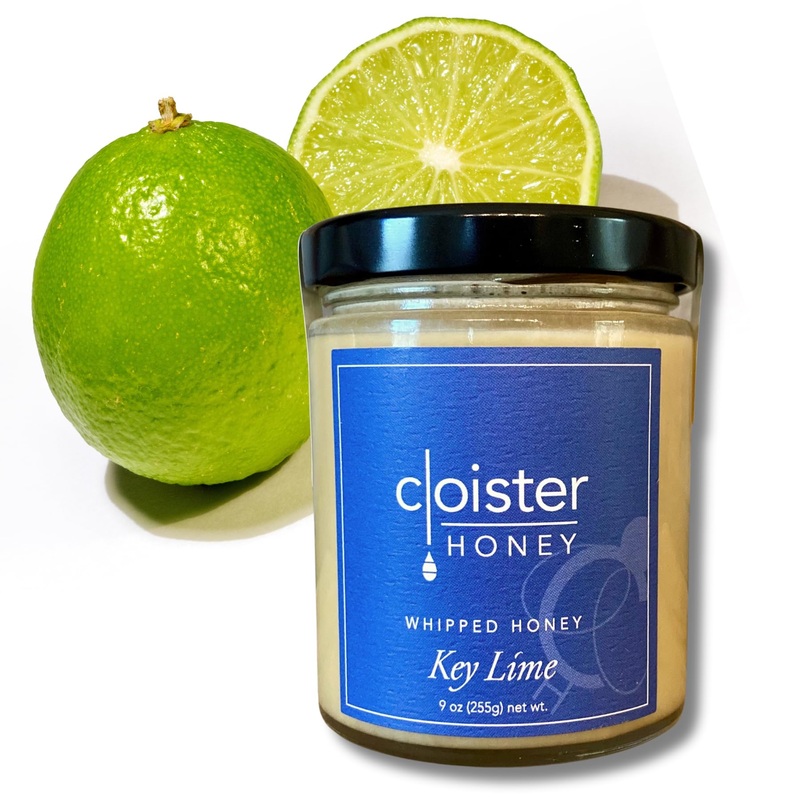 Cloister Honey Whipped Honey – Key Lime (9 Oz) | Hand Crafted | Raw Artisan Honey | 100% Pure, Raw & Unfiltered | All Natural |