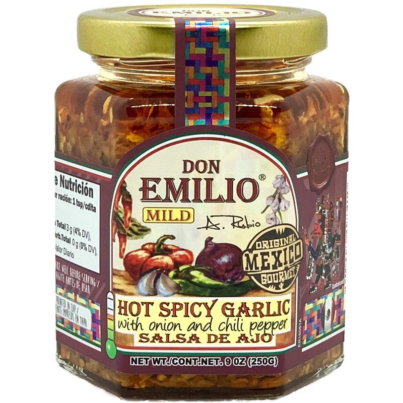 Don Emilio Ajo Y Semillas Artisanal Salsa Macha Authentic Mexican Spicy Chili Oil Oil Glass Jar 9 Oz