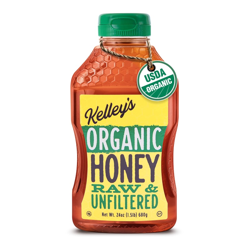 Kelley’S 100% Organic Raw & Unfiltered Honey, Usda Certified, 24 Oz – All Natural, Flavor-Rich Honey For Fruits, Yogurt, Smoothi
