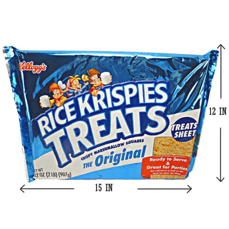 Kellogg’s Giant 2-Pound Rice Krispies Treat: 5-Piece Case