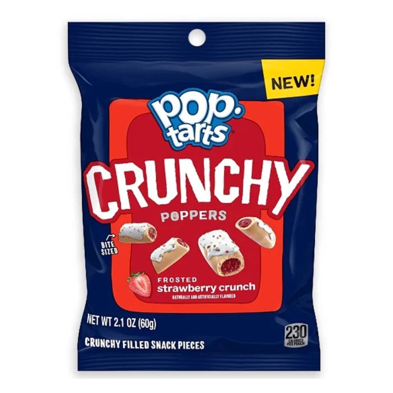 Kellogg’s Pop-Tarts Crunchy Poppers – Frosted Strawberry: 6-Piece Box