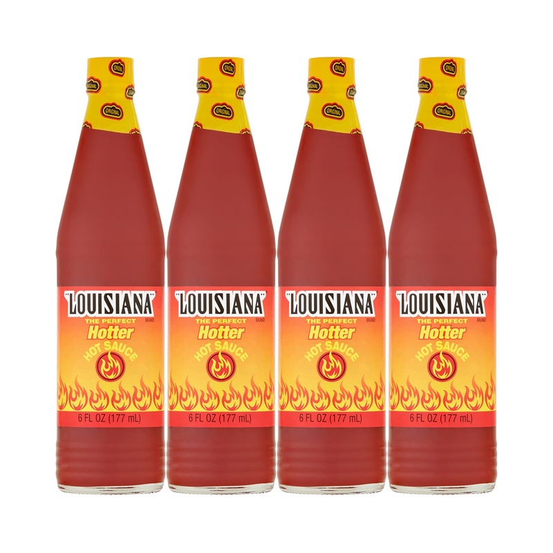 Louisiana Brand Hot Sauce Hotter Hot Sauce 6 Fl Oz (Pack Of 4)