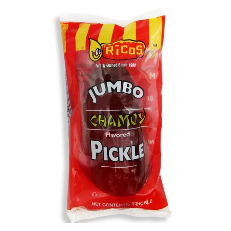 Ricos Jumbo Chamoy Pickle in A Pouch: 12-Piece Box
