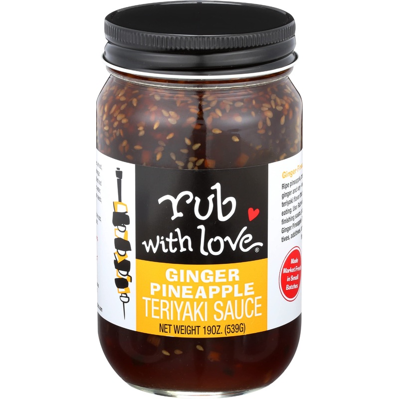 Rub With Love Ginger Pineapple Teriyaki Sauce By Tom Douglas, 16 Ounce