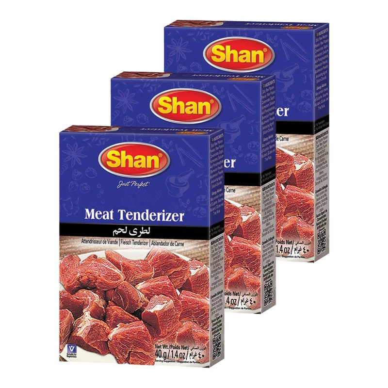 Shan – Natural Meat Tenderizer Powder – Papaya Based Seasoning Mix, 1.4 Oz (40G) (Pack Of 3)