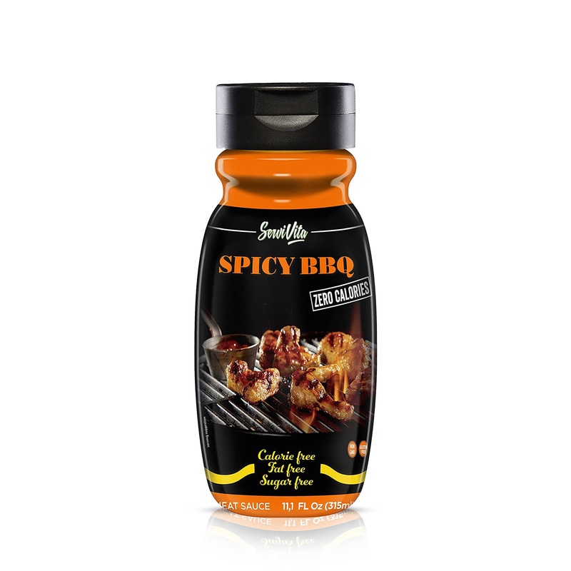 Sugar Free Spicy Bbq Sauce – No Sugar Spicy Bbq Sauce – Sugar Free Spicy Barbecue Sauce – Zero Calories And Fat Free, 11.1 Fl Oz