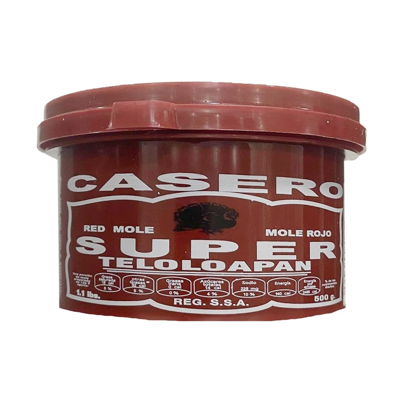 Super Mole Rojo Teloloapan Casero 500G
