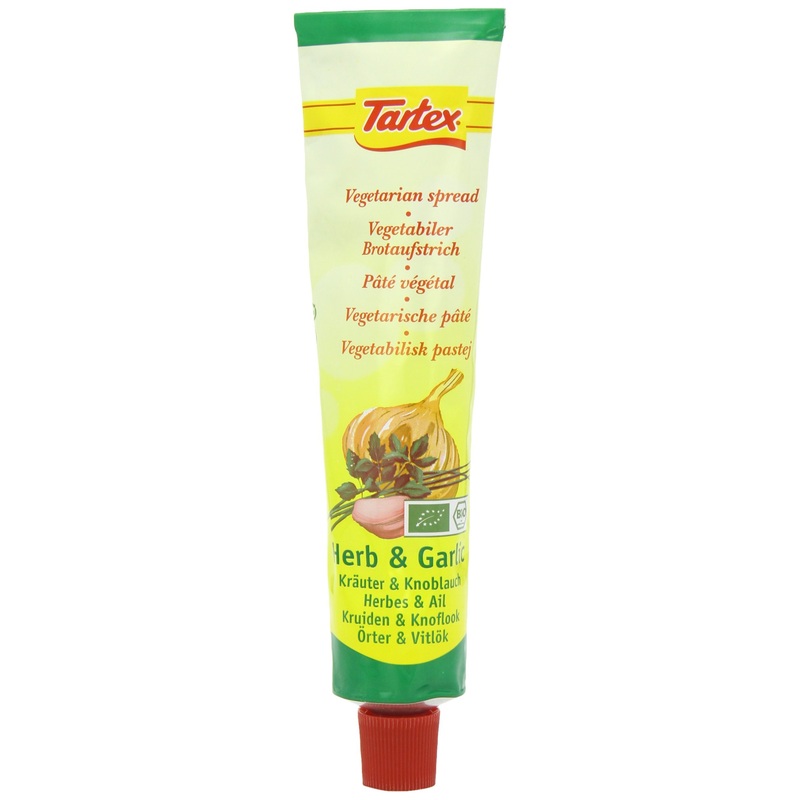 Tartex Organic Herbal And Garlic Pate Tube 200 G (Pack Of 4)