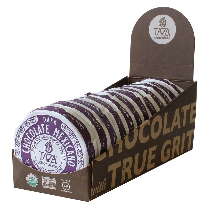 Taza Chocolate Organic Mexicano Disc 50% Dark Chocolate, Chipotle Chili, 2.7 Ounce (12 Count), Vegan Chipotle Chili 2.7 Ounce (Pack of 12)