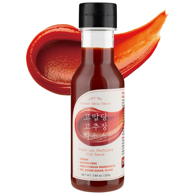 Thank-You Gochujang Kick Sauce – Lower Sugar Korean Hot Chili Pepper – Tangy And Sweet Flavor, Perfectly Blended Flavors – Quino