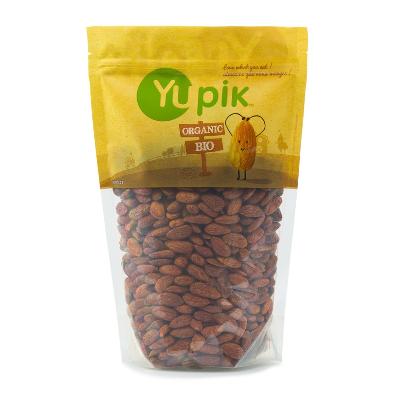 Yupik Organic Almonds with Tamari (Soy Sauce) 1 kg 6 Count Kosher Non-GMO Vegan Gluten-Free Whole Seasoned Nuts Salty Flavor High in Fiber Crunchy Savory Snacks 6 kg