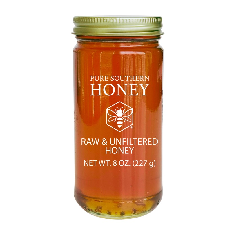 100% Authentic, Usa – Made Raw Unfiltered Honey, Made By Pure Southern Honey [ 8 Oz ] – Unheated – Non – Gmo, No Additives, All