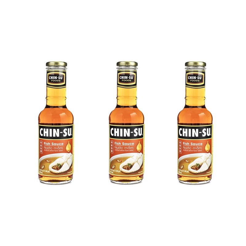 3 Packs – Chinsu Fish Sauce Glass Bottle – Nuoc Mam Chinsu – 500Ml