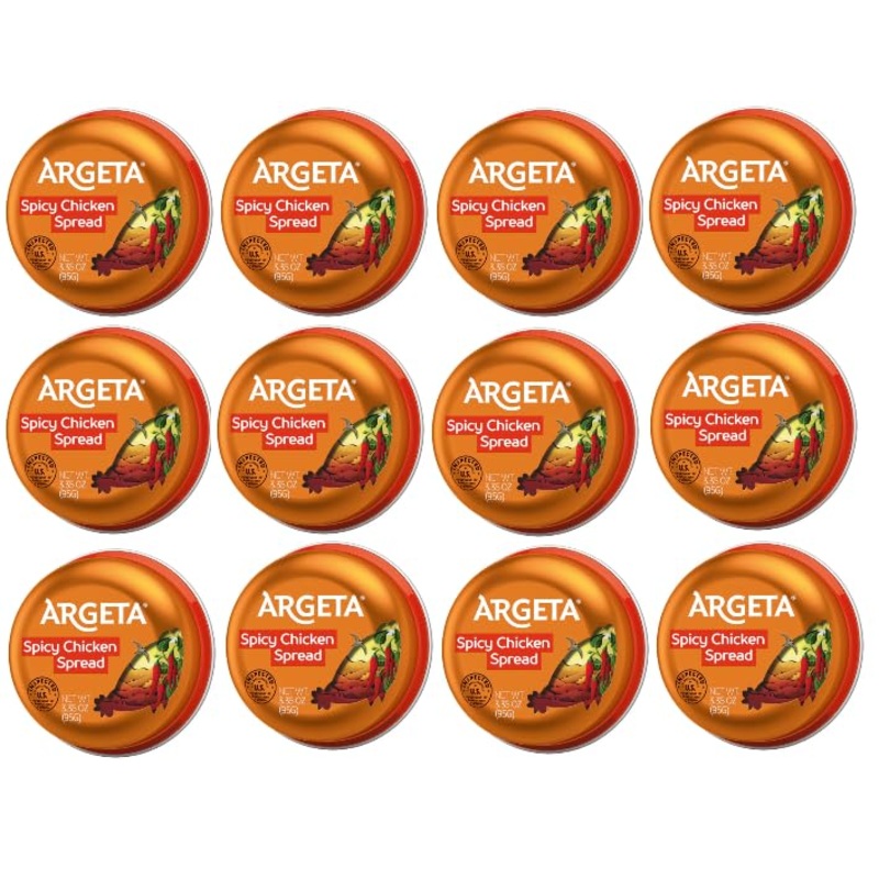 Argeta Spicy Chicken Spread, 95G, Pack Of 12