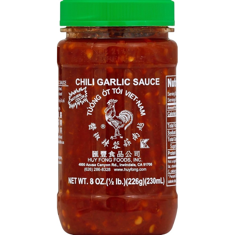 Chili Garlic Sauce, 8 Oz (1 Pack) – Premium Spicy And Flavorful Asian Condiment, Ideal For Cooking, Dipping, And Enhancing Dishe