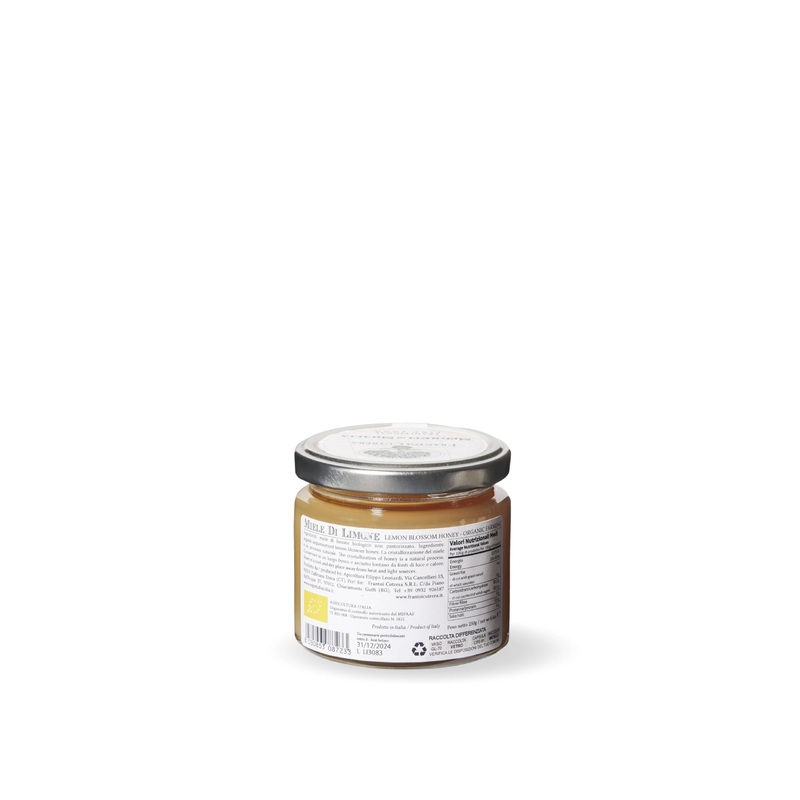 Frantoi Cutrera – Miele Di Limone – Sicilian Lemon Blossom Honey Organic Farming – 8.5Oz (250G)