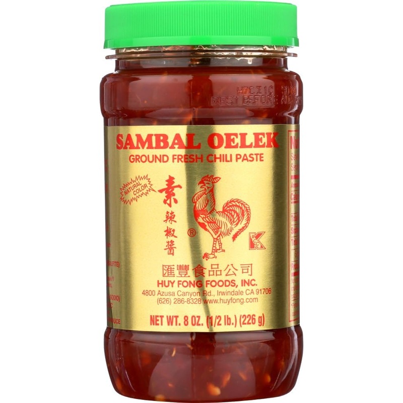 Huy Fong Sambal Oelek Ground Fresh Chili Paste 8 Oz – Authentic, Versatile, And Spicy Asian Sauce For Cooking And Condiments (1
