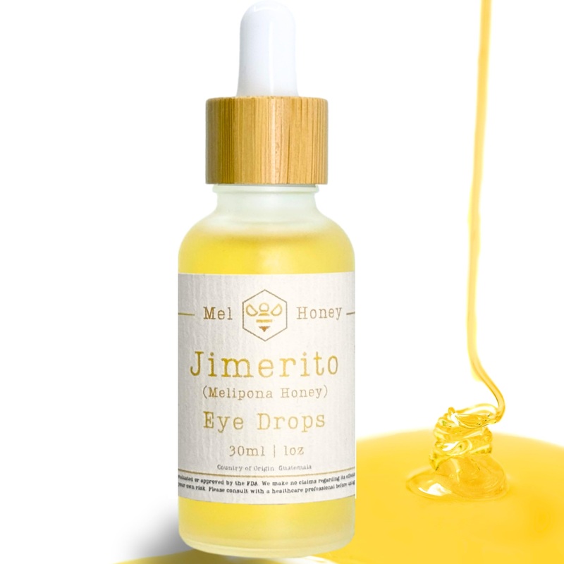 Jimerito Honey Drops – 30 Ml – Miel Melipona – Gotas De Miel Chumelito Miel Virgen – Stingless Bee Honey From Yucatan Peninsula