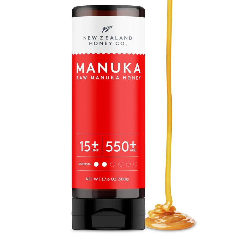 New Zealand Honey Co. Manuka Honey UMF 15+ | 500g | 17.6oz | MGO 550+ | Premium Quality Natural Sweetener