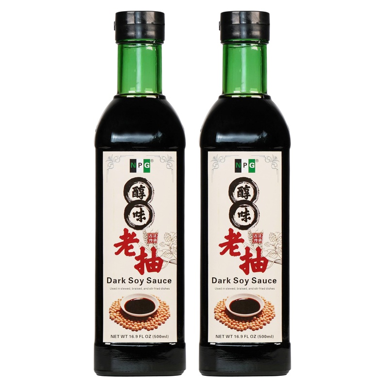 Npg Premium Dark Soy Sauce Set 16.9 Fl Oz (Pack Of 2), Soy Dipping Sauces For Fish, Dumpling, Noodles, And Marinade Meat, Perfec