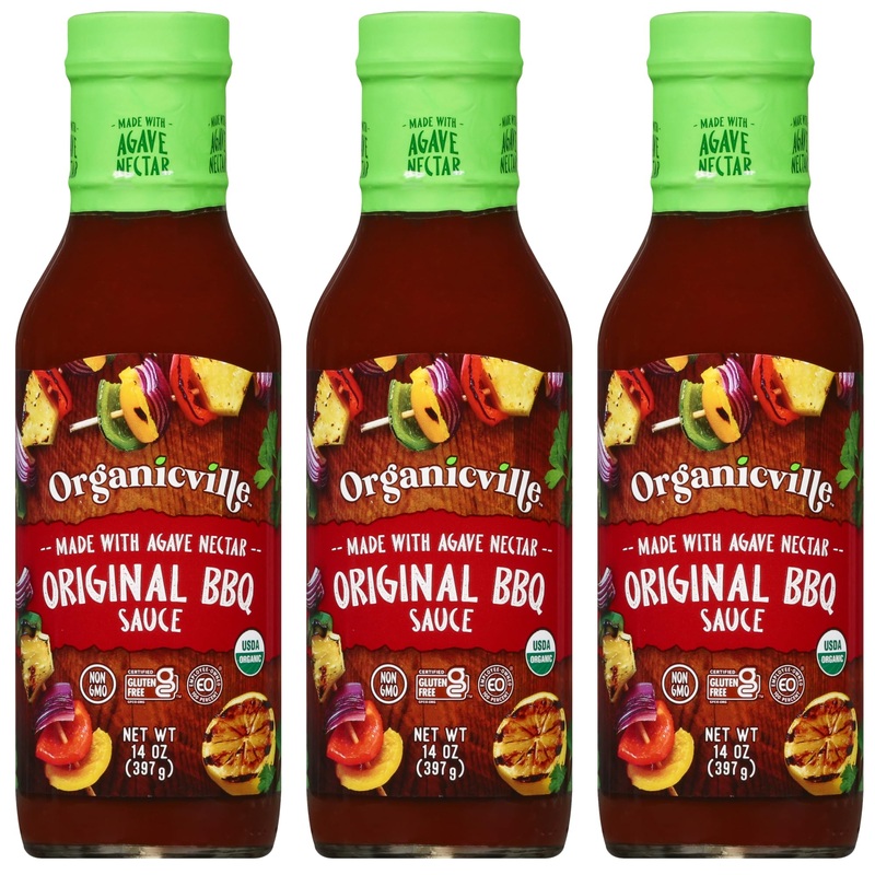 Organicville Original Bbq Sauce – Barbeque Sauce, Sweet, Smoky Flavor, Gluten Free, Vegan, Organic, Non-Gmo, Vegan Barbeque Sauc