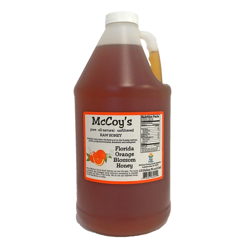 Raw Honey – Pure All Natural Unfiltered & Unpasteurized – Mccoy’S Honey Florida Orange Blossom Honey 6Lb