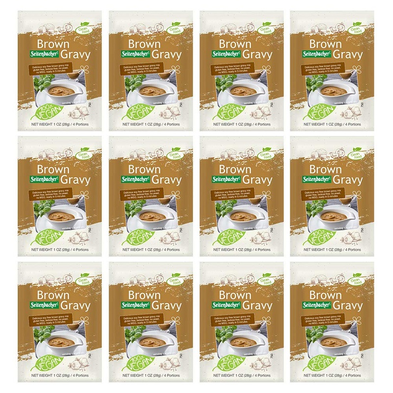 Seitenbacher Gluten-Free Vegetarian Brown Gravy Mix, 1 Ounce Package (Pack Of 12)