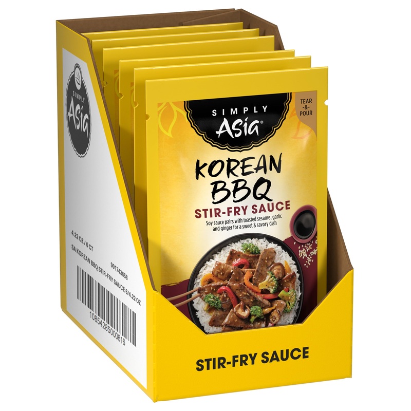 Simply Asia Korean Bbq Stir-Fry Sauce, 4.22 Oz (Pack Of 6)