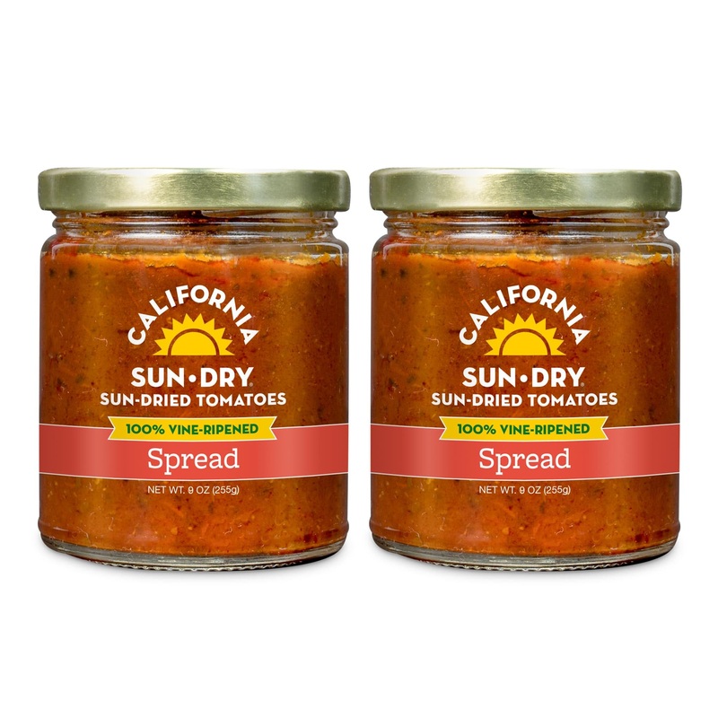 Sun-Dried Tomato Spread, 9Oz (Pack Of 2) By California Sun Dry | Gluten-Free And Antioxidant Rich