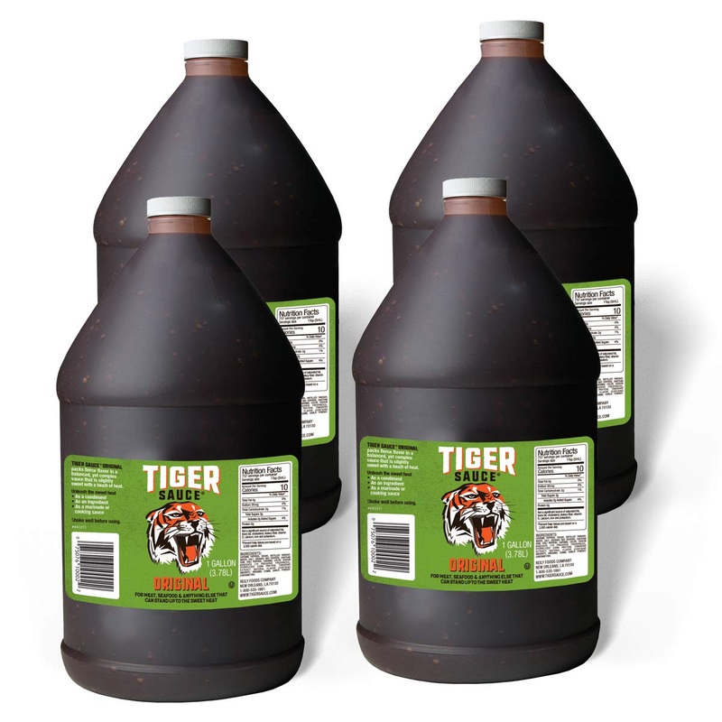 Tiger Sauce Original Hot Sauce, 1 Gallon Jug (Pack Of 4)