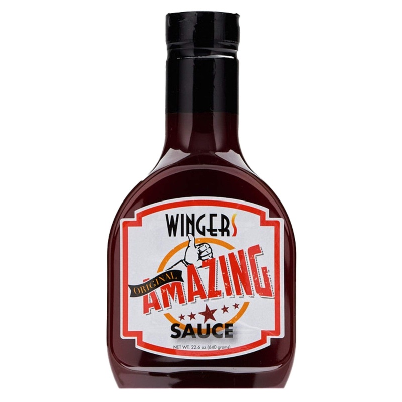 WINGERS Amazing Sauce, Original Sweet & Spicy Wing Sauce, 22.6 oz, Mild Heat Grilling & Dipping Sauce for Chicken, Pork, Beef, Seafood